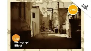 GIMP 3: How to create Old Photograph  effect. [G'MIC plugin]