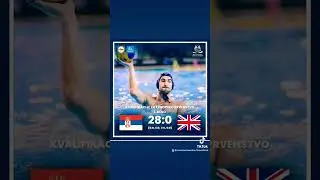 Vaterpolo reprezentacija Srbije deklasirala je Veliku Britaniju sa 28:0