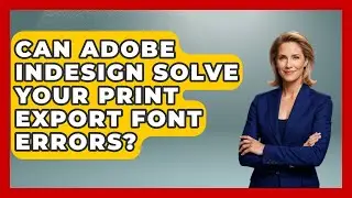 Can Adobe InDesign Solve Your Print Export Font Errors? - Design Tool Unlocked