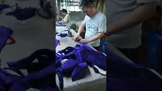 Busy Necktie Production Workshop in YiLi Necktie & Garment