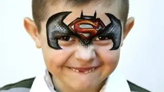 Batman vs Superman — Face Painting & Makeup Tutorial