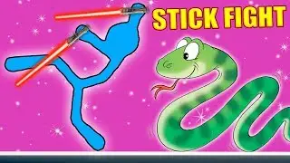 1000 ЗМЕЙ НАПАЛИ НА НАС - ЗМЕИНЫЙ ЧЕЛЛЕНДЖ В STICK FIGHT THE GAME!