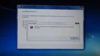 حل مشكل Windows Setup could not configure Windows to run on this computer's hardware