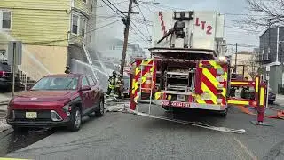 Kearny, NJ 2nd Alarm Fire Throughout a 3-Story Building (12/7/25)