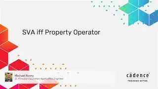 SVA iff Property Operator