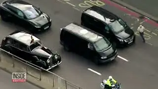 Man Runs in Front of King Charles IIIs Motorcade