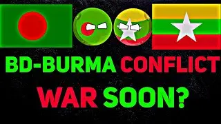 [BANGLADESH VS MYANMAR]⚠️✊☠ In Nutshell || [SUPER WAR]🥵🥶⚔ #shorts #countryballs #geography #mapping