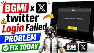 Failed To Login Try Again 9999 || Bgmi Twitter Login Problem || How To Fix Bgmi Login Problem Today