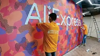 Изготовление вывески AliExpress | РПК 1АРТ-ГРУППА