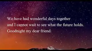 GOOD NIGHT MESSAGE FOR FRIENDS | GOOD NIGHT WISHES