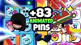 +83 NEW ANIMATED PLAYER PINS!😱🔥 | Brawl Stars Concept