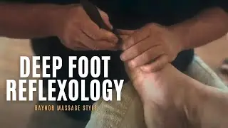 Deep Foot Reflexology Raynor Massage Style. Brandon doing deep foot massage on Shane. Part 1