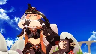 [MMD/Genshin Impact] Hutao's headscissor!