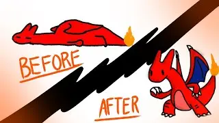 Charmander evolution (animation REMAKE)