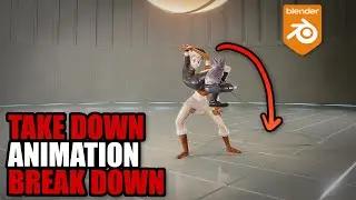 Take down animation breakdown  in Blender -  My final assignment at iAnimate