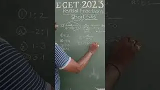 Free Ecet Logics || Techniques||Partial Fractions Short Cut#5