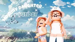 Mommy daughter quarantine Sunday routine// Bloxburg Roleplay