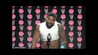 NC State DE Davin Vann after Stanford win