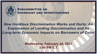 How Invidious Discrimination Works and Hurts: An Examination of Lending... (EventID=111236)