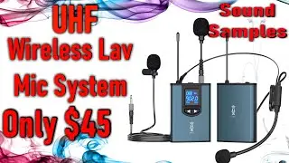 UHF Wireless Lavalier Microphone System From Amazon