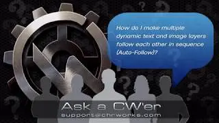 How do I line up text and images in a row (Auto-Follow)?