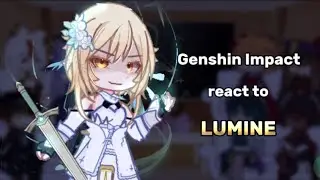 Genshin Impact react to Lumine ‖ Gacha  Club ‖ Genshin Impact
