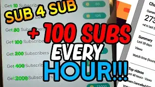 sub for sub | 100 subs a hour with this app