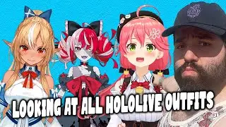 Let's Look & React At ALL Hololive Vtuber Outfits!