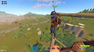 POV you and your friend use parachutes for the first time - RUST