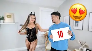 BOYFRIEND RATES MY HOTTEST HALLOWEEN COSTUMES! *HE'S IN LOVE*