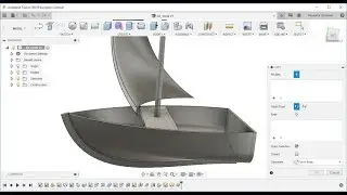 Sailing boat modeling using Autodesk Fusion 360