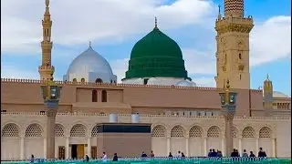 Gumbad E Khazra k Bilkul Samne😍- Masjid Al Nabawi♥️🤍