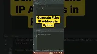 Generate Fake IP Address in Python