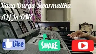 Raag Durga Swarmalika | Keyboard cover | ALL In ONE