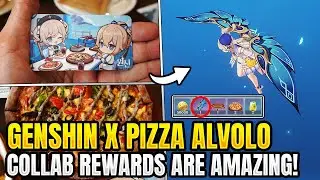 I Ate a Genshin Impact Pizza! Got a Special Gift!🍕 【Genshin Impact】