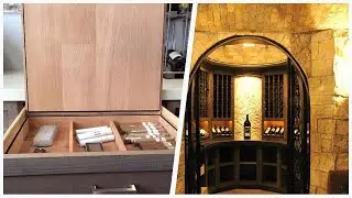 75 Vinyl Floor And Ceramic Tile Wine Cellar Design Ideas You'll Love 🔴