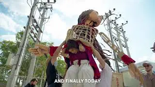 Little Amal | Fidaa's First Walk  🇬🇷  The Walk