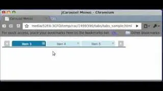 Menu carousel - Google Chrome