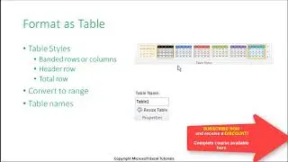 Microsoft Excel Create a Table from a List - How to create a Table in Excel