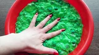 How to Make Dried Fluffy Slime with Pom Poms