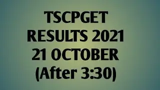 ts cpget results 2021 | TSCPGET RESULTS 2021 | TSCPGET RESULTS | tscpget results latest news