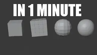 How to make stuff smooth with a subdivision in 1 Minute in Blender