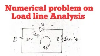 Lec_42 || Numerical problem of Load line Analysis || load line Analysis of diode