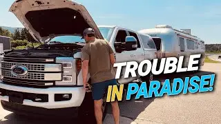 Truck Maintenance on the Road (Cape Breton Nova Scotia)