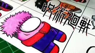 Drawing Among Us with different a Anime Outfit #2