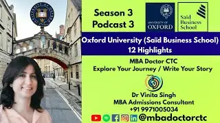 Oxford MBA (Saïd Business School) 12 Highlights