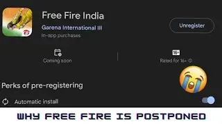 Why The Date Of Free Fire India Is Postponed 😟 | Why This Happened | Sad News For Community