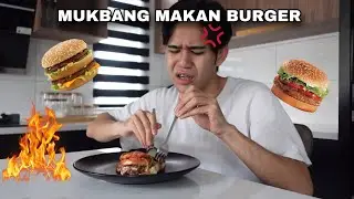 MUKBANG MAKAN BURGER TEPI JALAN 😋 SEDAP DARI MCD 😱
