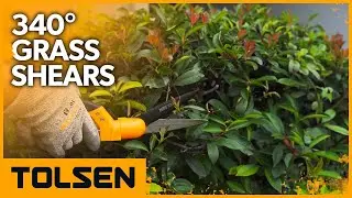 TOLSEN Grass Shears with 340° Rotation Cutting Head