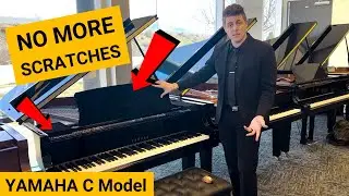 Yamaha C Series Grand Piano: Velvet Music Desk Cover